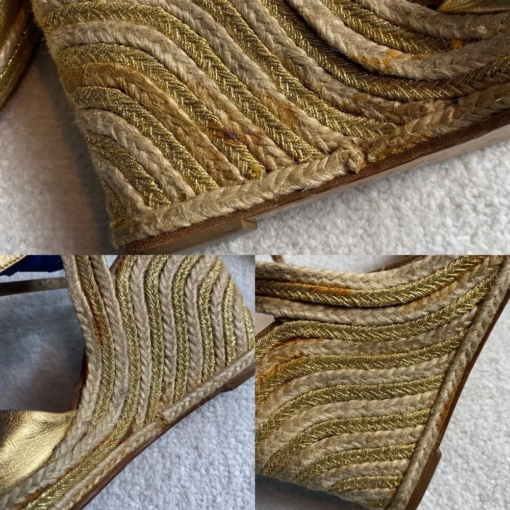 Kate spade leather wedges size 8.5
